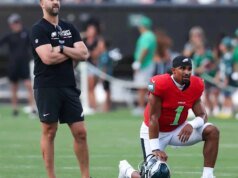 “É por minha conta”: Nick Siriani admite erro caro na queda dos Eagles contra os Rams