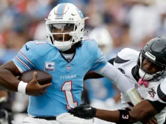 Robert Saleh: Cam Ward é nosso quarterback titular