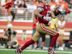 George Kettle, do 49ers, agradavelmente surpreso com a configuração defensiva em uma longa recepção de TD