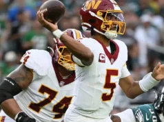 NFL Insider revela o que Jayden Daniels terá que fazer para jogar na Semana 5 pelos Commanders