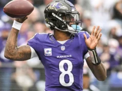 O status de Lamar Jackson permanece questionável contra os Falcons