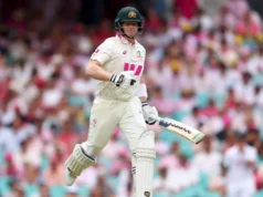 Steve Smith se tornou o terceiro maior artilheiro de testes da Austrália, atrás de Steve Waugh.